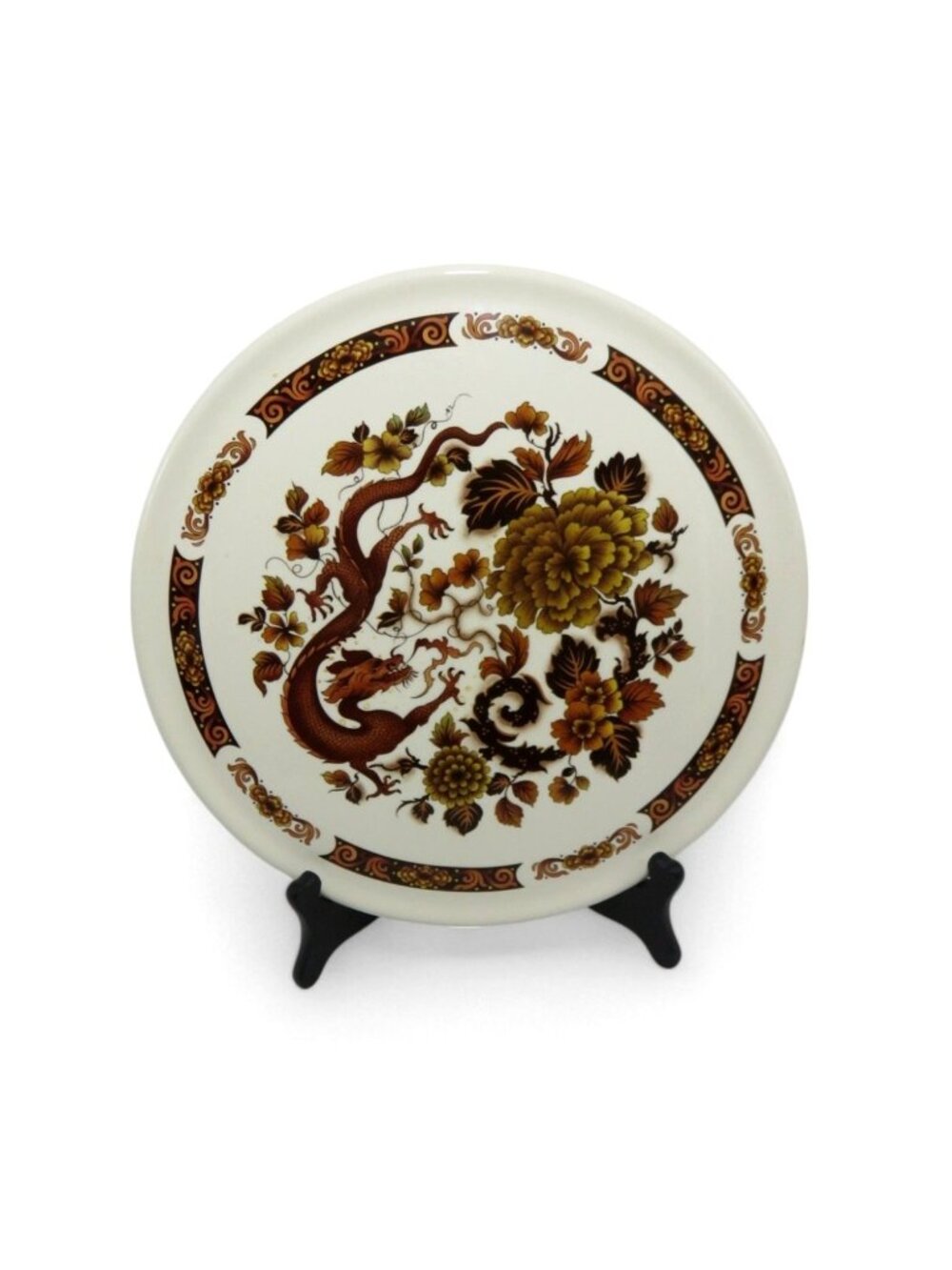 Vintage Myott Meakin Dragon of Kowloon Round Plate England 12"